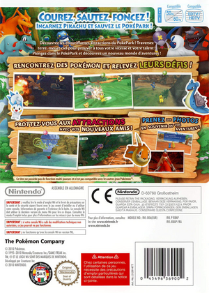 Jaquette de PokéPark Wii (verso).png