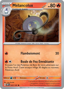 Mélancolux (Écarlate et Violet Flammes Obsidiennes 037)