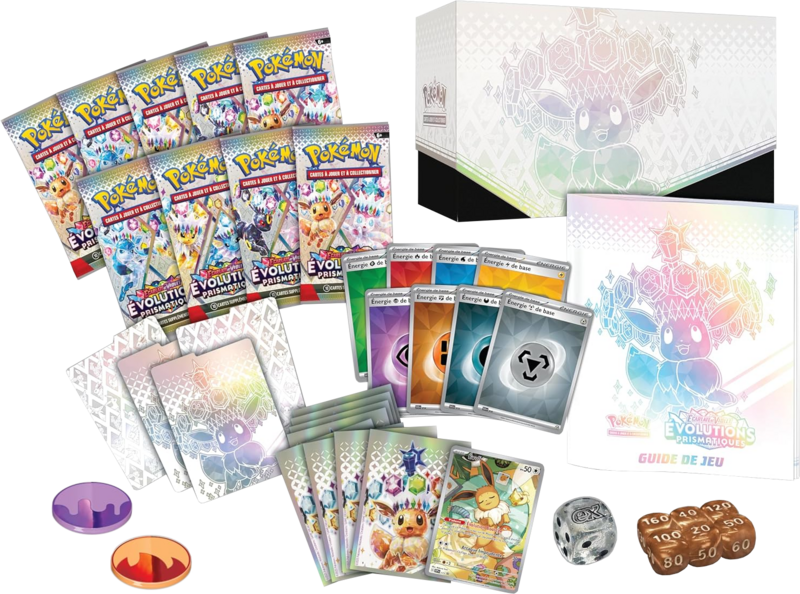 Fichier:Coffret Dresseur d'élite Écarlate et Violet Évolutions Prismatiques Contenu.png