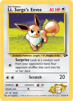 Lt. Surge's Eevee (Gym Challenge 51)