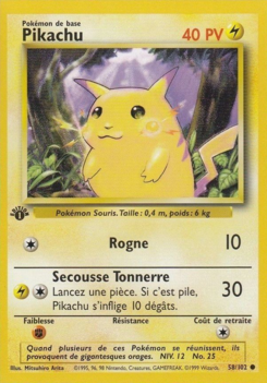 Pikachu (Set de Base 58)