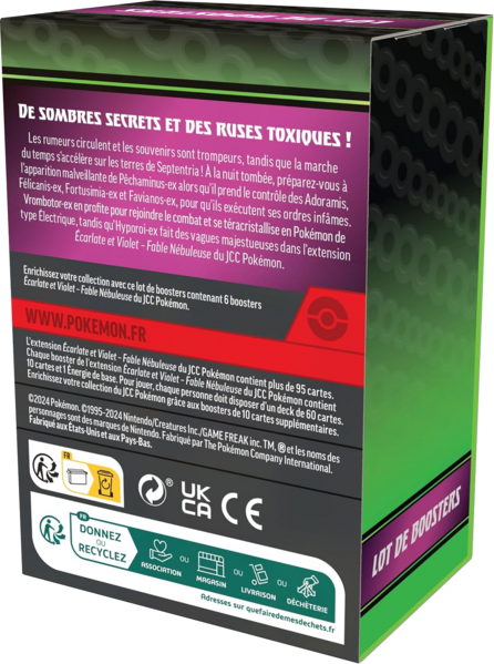 Fichier:Lot de boosters Écarlate et Violet Fable Nébuleuse Verso.png
