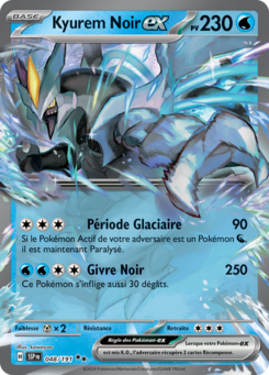 Kyurem Noir-ex (Écarlate et Violet Étincelles Déferlantes 048)