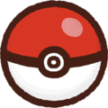 Sprite de la Poké Ball vue de face.