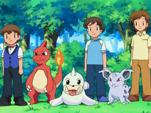 AG191 - Reptincel, Otaria et Nidoran♀ d'un Dresseur.png