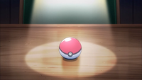 Une Poké Ball. (Épisode : Dossier 1 - Red)