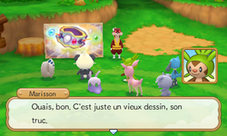 Le partenaire se moque du dessin explicatif de Miradar…