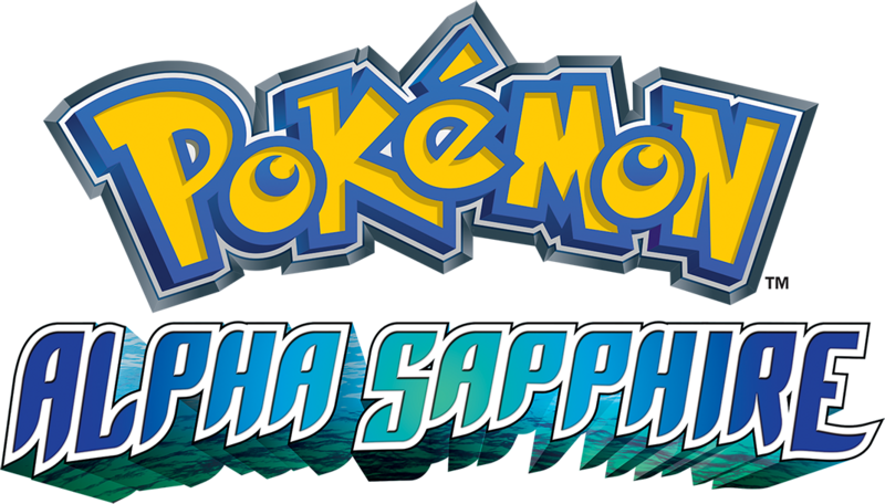 Fichier:Logo Pokémon Saphir Alpha (anglais).png