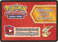 Carte à code du Coffret Victini.