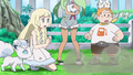 Goupix d'Alola (de Lilie), Candine (de Barbara) et Togedemaru (de Chrys)