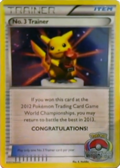 No. 3 Trainer (World Championships 2012)