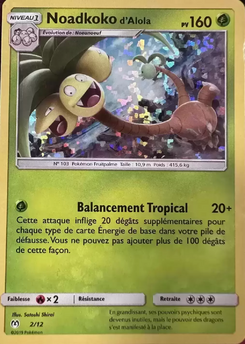 Noadkoko d'Alola (Collection McDonald's 2019 (International) 2)