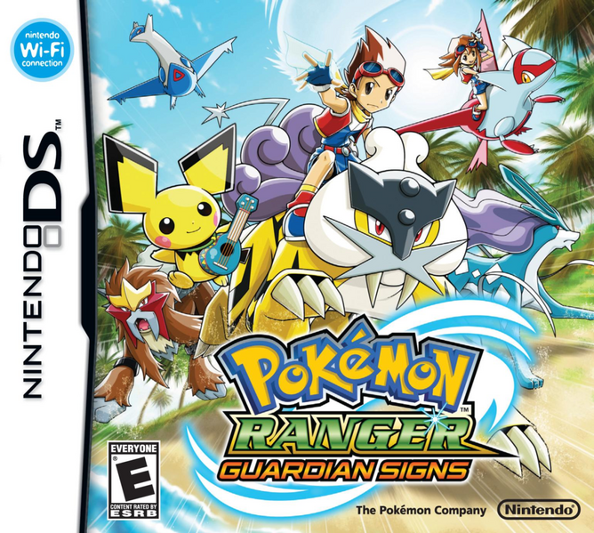 Fichier:Jaquette de Pokémon Ranger Sillages de Lumière (anglais).png