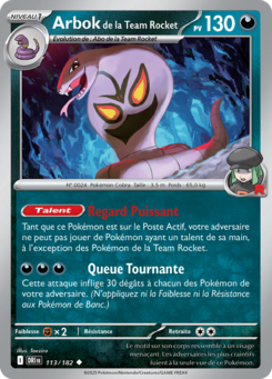 Arbok de la Team Rocket (Écarlate et Violet Rivalités Destinées 113)