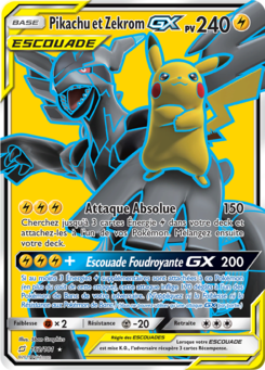 Pikachu et Zekrom-GX (Soleil et Lune Duo de Choc 162)