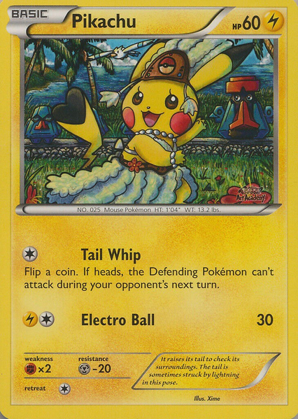 Fichier:Carte Pikachu Xime (Pokémon Art Academy Competition).png