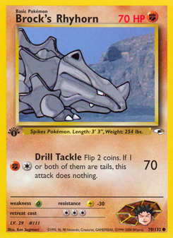 Brock's Rhyhorn (Gym Heroes 70)