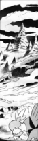 Ginji et Gobou devant le Mt Foudre.