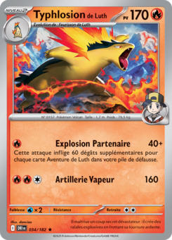 Typhlosion de Luth (Écarlate et Violet Rivalités Destinées 034)