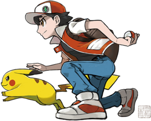 Red et Pikachu 20ans Pokémon Center.png
