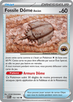 Fossile Dôme Ancien (Écarlate et Violet 151 152)