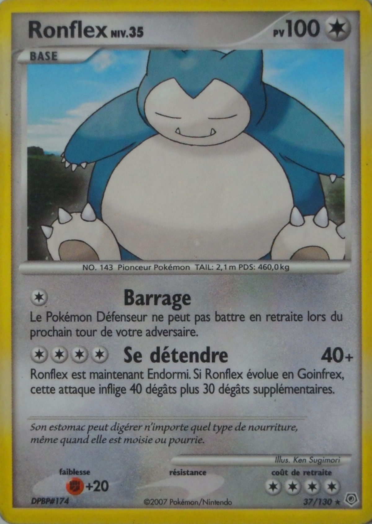 Toutes les faiblesses et résistances de Ronflex dans Pokemon