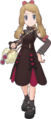 Le look saisonnier de Serena dans Pokémon Masters EX.