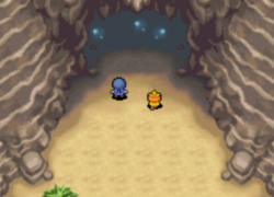 L'entrée de la Caverne Cristal.