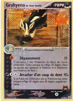 Grahyena de Team Magma (EX Team Magma VS Team Aqua 21)