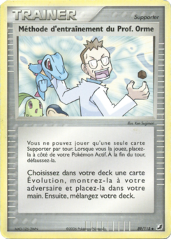 Méthode d'entraînement du Prof. Orme (EX Forces Cachées 89)