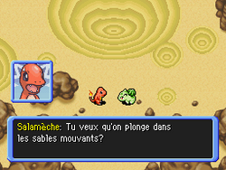 Ils vont plonger dans les sables mouvants.
