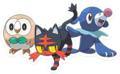 Les 3 Pokémon de départ à Alola