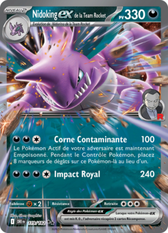 Nidoking-ex de la Team Rocket (Écarlate et Violet Rivalités Destinées 119)
