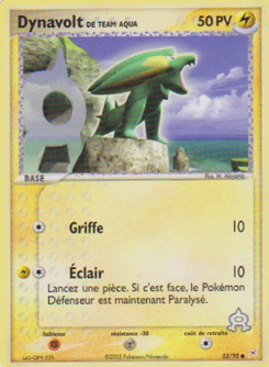 Dynavolt de Team Aqua (EX Team Magma VS Team Aqua 52)