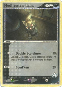 Medhyena de Team Aqua (EX Team Magma VS Team Aqua 54)