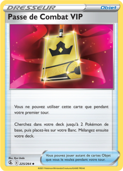 Passe de Combat VIP (Épée et Bouclier Poing de Fusion 225)
