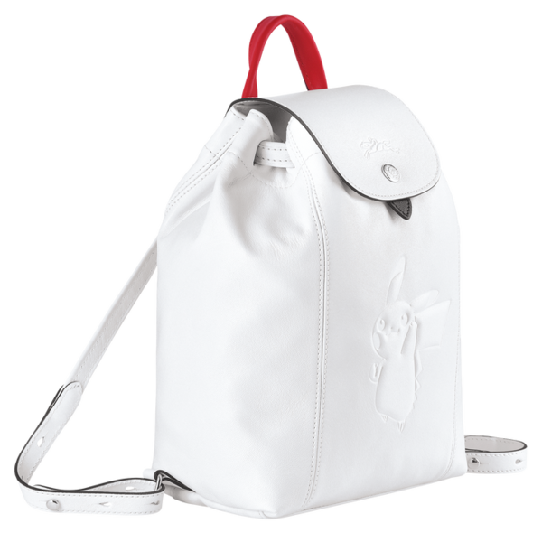 Fichier:Longchamp Sac à dos blanc trois quart.png