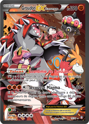 Groudon-EX de la Team Magma (Double Danger 15)