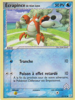 Écrapince de Team Aqua (EX Team Magma VS Team Aqua 51)