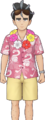 Le look spécial d'Okuba dans Pokémon Masters EX.