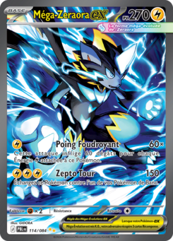 Méga-Zeraora-ex (Méga-Évolution Nuit Noire 114)