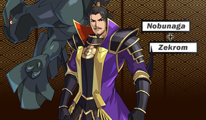 Pokémon Conquest - Nobunaga et Zekrom.png