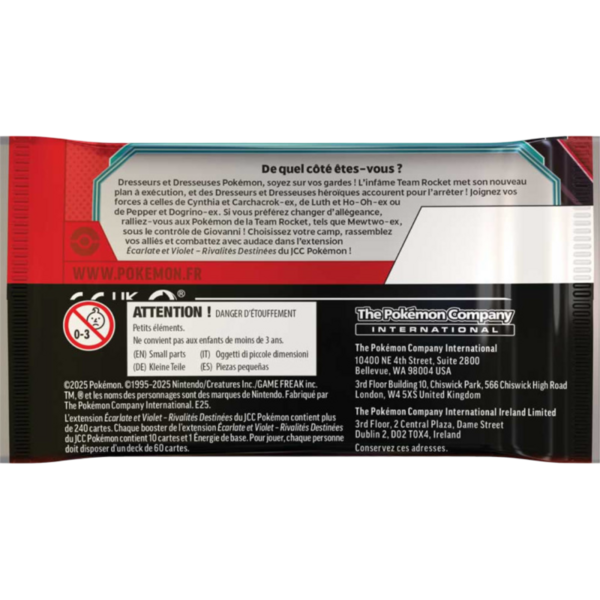 Fichier:Booster Écarlate et Violet Rivalités Destinées Verso.png