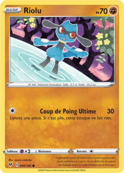 Riolu (Épée et Bouclier Voltage Éclatant 090)