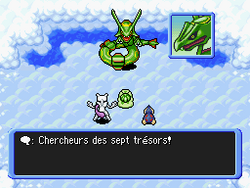 L'équipe du joueur affronte Rayquaza.