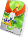 Permis Unité de Ho-Oh avec l'icône « EX ».