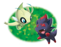 Artwork associé à la distribution du Celebi événementiel permettant d'obtenir Zorua.