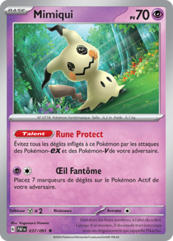Mimiqui (Écarlate et Violet Destinées de Paldea 037)