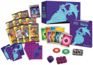 Coffret Dresseur d'élite Majesté des Dragons Contenu.png