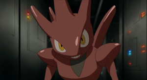 Zorua transformé en Cizayox Film 13.png
